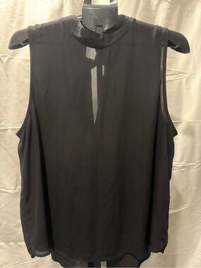 Banana Republic Black Sleeveless Mock Neck Camisole